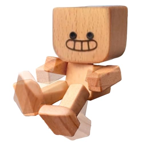 Schüttelkampfmann Figur - Kinetisches Holzspielzeug, Wackelnde Holzfigur | Handgefertigtes Holzkunststück, Stress Relief Office, Neuheit Geschenk Für - Oder Arbeitschalter, Langlebige Natürl Schüttelkampfmann Figur - Kinetisches Holzspielzeug, Wackelnde Holzfigur | Handgefertigtes Holzkunststück, Stress Relief Office, Neuheit Geschenk Für - Oder Arbeitschalter, Langlebige Natürl von Generisch
