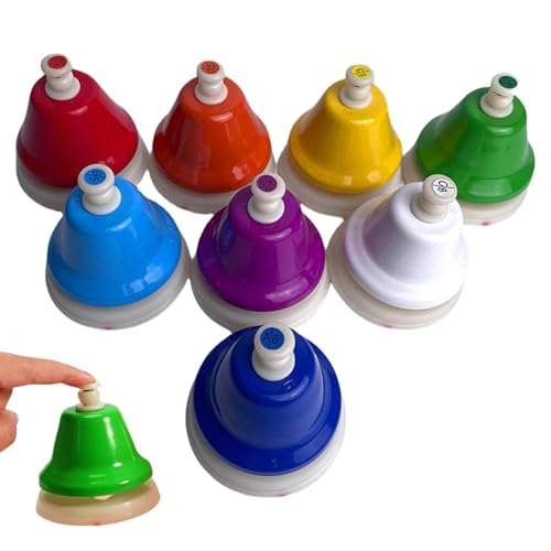 Schulhandglocken 8-teilig, Tischglocken Set, Aus Hochwertigem Material, Robust Und Langlebig, Abgestimmte Töne +/- 10, Geeignet Für Besondere Anlässe, Klare Klangqualität, Ideal Für Kinder Und Erwachs Schulhandglocken 8-teilig, Tischglocken Set, Aus Hochwertigem Material, Robust Und Langlebig, Abgestimmte Töne +/- 10, Geeignet Für Besondere Anlässe, Klare Klangqualität, Ideal Für Kinder Und Erwachs von Generisch
