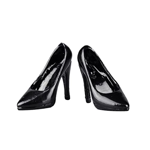 Schwarze High Heels im Maßstab 1/6 für 30,5 cm Actionfiguren, 3,3 cm Sohlenlänge, 2,2 cm Absatzhöhe Schwarze High Heels im Maßstab 1/6 für 30,5 cm Actionfiguren, 3,3 cm Sohlenlänge, 2,2 cm Absatzhöhe von Generisch