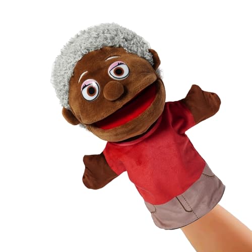 Schwarze People Family Puppen - Plüsch Handpuppenspielzeug, ausdrucksstarkes Munddesign | Mama Dad Großeltern Charaktere, interaktive Spiele Performance, Bildungsgeschichtenerzählen Requisiten, Schwarze People Family Puppen - Plüsch Handpuppenspielzeug, ausdrucksstarkes Munddesign | Mama Dad Großeltern Charaktere, interaktive Spiele Performance, Bildungsgeschichtenerzählen Requisiten, von Generisch