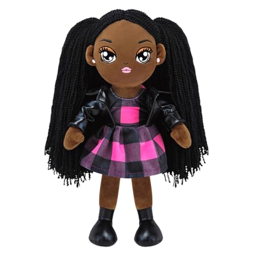 Schwarze Puppen Für Mädchen,Afroamerikanische Plüschpuppen - Pädagogisches Interaktives Spielzeug Für Kleinkinder Mädchen Geschenkideen Rollenspiel Schwarze Puppen Für Mädchen,Afroamerikanische Plüschpuppen - Pädagogisches Interaktives Spielzeug Für Kleinkinder Mädchen Geschenkideen Rollenspiel von Generisch