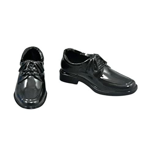 Schwarze Schnürschuhe im Maßstab 1/6, 5 cm Sohlenlänge, für 30,5 cm männliche Actionfigur von Generisch