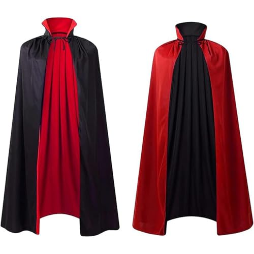 Schwarzer Umhang, mittelalterlicher Kapuzenmantel, Gothic, langer Trench-Teufel, Zauberer, Todesmantel, Umhang, Schal, Gothic-Performance-Kleidungs-Set von Generisch