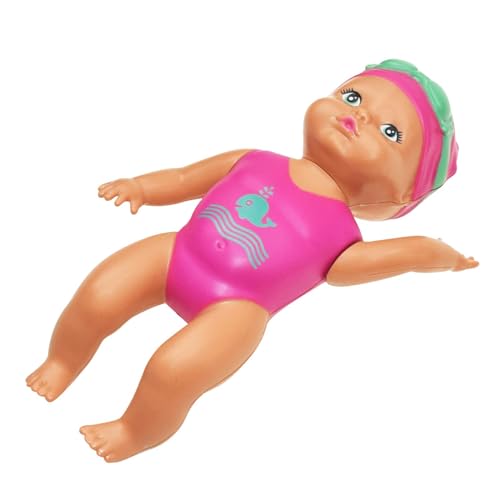 Schwebende Puppe | Wasserspielpuppen | Badespielzeugpuppe | wasserdichte Schwimmpuppe | Schwimmzeitfigur | Clockwork Girl Puppe Mit Schwimmzubehör | Fun Bad, Und See Spielen Spielzeug Für Kinde von Generisch