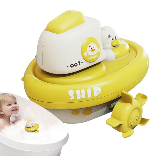 Schwimmbad Boot Spielzeug,Wasserspielzeug Boot - Interaktives Lustiges Handkurbel Spiel Für Badezimmer Pool Spaß Mädchen von Generisch