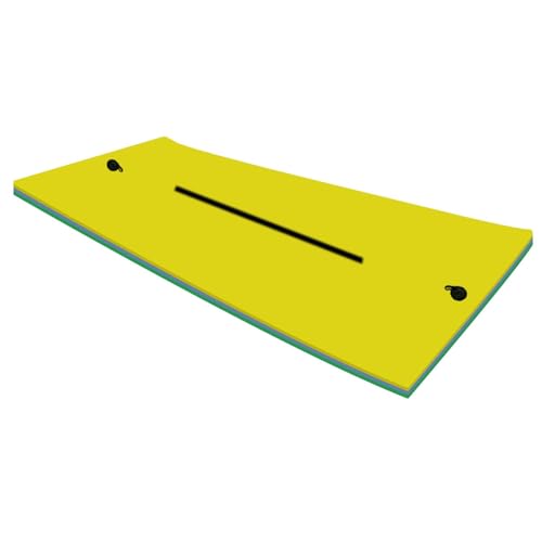 Schwimmende Matte für Schwimmbecken – Lily Pad für See | Seerosen mit Rollkissen-Design, wasserdichte Schwimmmatte für Wasser, Decke für Sonnenliege von Generisch