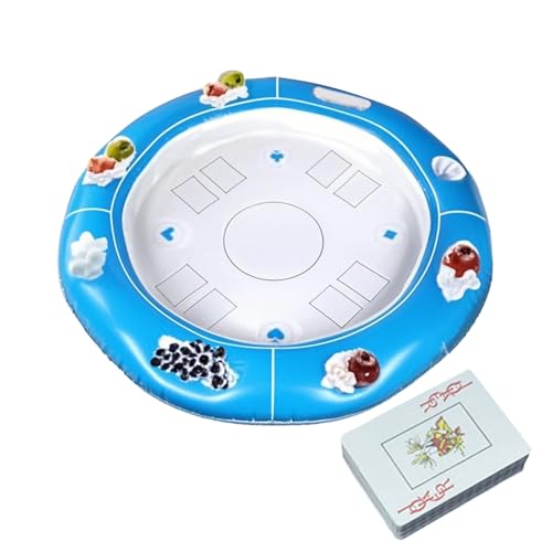 Schwimmender Pool Spieltisch - Pool Aufblasbarer Spieltisch | Inklusive Spielkarten Für Erwachsene Und Bei Sommerhitze Schwimmender Pool Spieltisch - Pool Aufblasbarer Spieltisch | Inklusive Spielkarten Für Erwachsene Und Bei Sommerhitze von Generisch