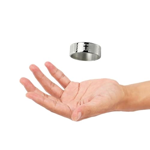 Schwimmender Ringtrick - Coole Levitation Magic Prop für Auftritte - Schwimmende Ringillusion für Schüler und Magier - Metallmaterial von Generisch