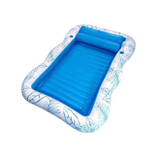 Schwimmkörper für Pool schwimmend für Erwachsene – Poolschwimmer für Erwachsene | Aufblasbare schwimmende Wasserhängematte | Tragbare Pools Floß mit Getränkehalter zum Bräunen von Wasser Spielen von Generisch