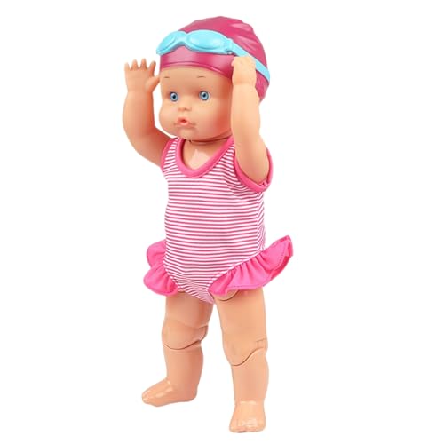 Schwimmpuppe - wasserdichte Strandbabypuppe mit beweglicher Gelenk | Wetterfestes Schwimmbaby Spielzeug | Spielzeugzubehör für Sand Reisewagen Kinder Sommer Freunde Mädchen Badewanne Bad Schwimmpuppe - wasserdichte Strandbabypuppe mit beweglicher Gelenk | Wetterfestes Schwimmbaby Spielzeug | Spielzeugzubehör für Sand Reisewagen Kinder Sommer Freunde Mädchen Badewanne Bad von Generisch