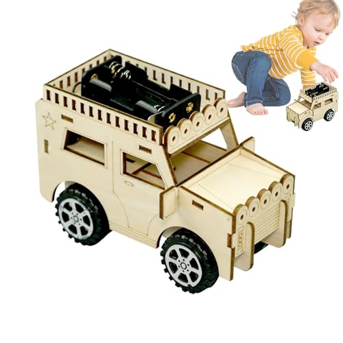 Science Car Building Kit | Holzlernspielzeugset | Fun STEM Activity Kit mit pädagogischen Handwerkstools zum Unterrichten von Physik- und Ingenieurkonzepten für 12+ in Klassenzimmern, Camps ode Science Car Building Kit | Holzlernspielzeugset | Fun STEM Activity Kit mit pädagogischen Handwerkstools zum Unterrichten von Physik- und Ingenieurkonzepten für 12+ in Klassenzimmern, Camps ode von Generisch