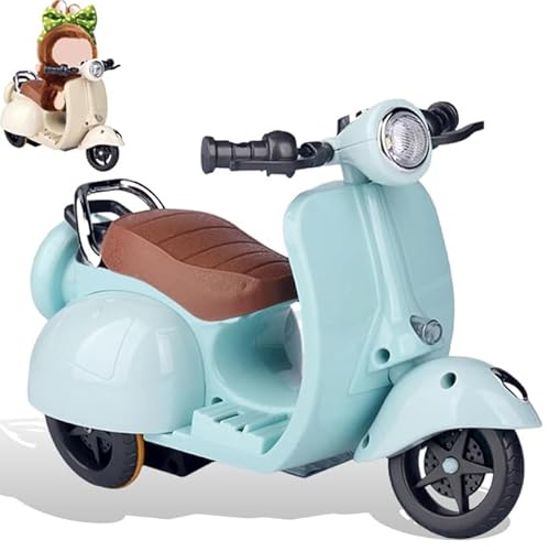 Scooter for 1st, 2nd and 3rd Generation Collectible Dolls, Interactive Electric Motorcycles with Lights, Music, for Collectible Dolls (Blue) von Generisch