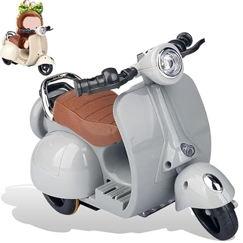 Scooter for 1st, 2nd and 3rd Generation Collectible Dolls, Interactive Electric Motorcycles with Lights, Music, for Collectible Dolls (Gray) von Generisch