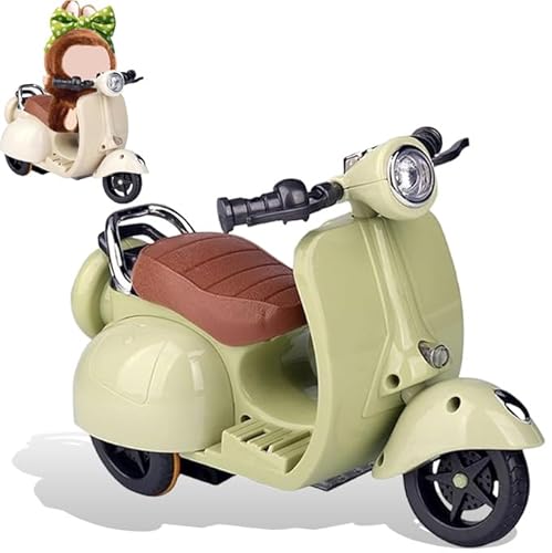 Scooter for 1st, 2nd and 3rd Generation Collectible Dolls, Interactive Electric Motorcycles with Lights, Music, for Collectible Dolls (Green) von Generisch