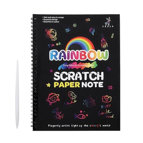 Scratch Malbuch für Kinder – Notizbuch für Kinder – Kratzbuch mit Holz und sicheren Materialien für Kindergarten Scratch Malbuch für Kinder – Notizbuch für Kinder – Kratzbuch mit Holz und sicheren Materialien für Kindergarten von Generisch