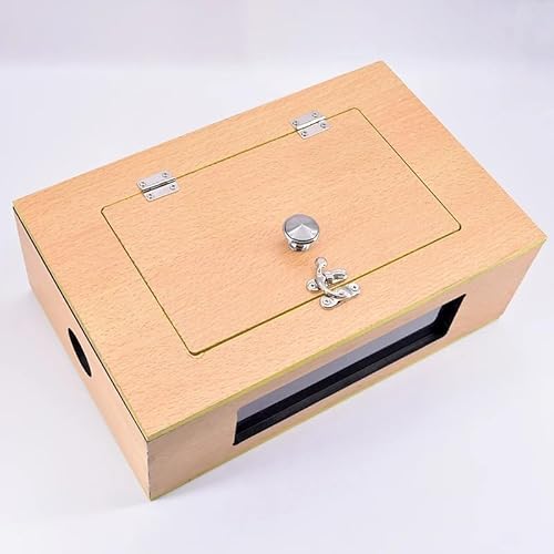 See Thru Tip - Over Box (Holz) Taubenbox Flip Over Vanish Kleintierbox Zaubertricks Bühne Magie Illusion Gimmick Requisiten für Magier von Generisch
