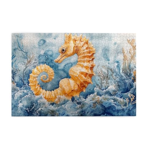 Seepferdchen sind auf dem Seetang 1000 Teile Puzzle für Erwachsene Holzpuzzles für Erwachsene Geschenke Wohnkultur Seepferdchen sind auf dem Seetang 1000 Teile Puzzle für Erwachsene Holzpuzzles für Erwachsene Geschenke Wohnkultur von Generisch