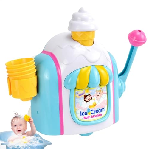 Seifenblasen-Eismaschine, Badespielzeug, Schaum-Eiscreme-Spielzeug | Eiscreme-Badewannen-Badeblasen-Spielzeug | -Eiscreme-Schaumbadespielzeug für Kinder im Alter von 3–5 Jahren Seifenblasen-Eismaschine, Badespielzeug, Schaum-Eiscreme-Spielzeug | Eiscreme-Badewannen-Badeblasen-Spielzeug | -Eiscreme-Schaumbadespielzeug für Kinder im Alter von 3–5 Jahren von Generisch