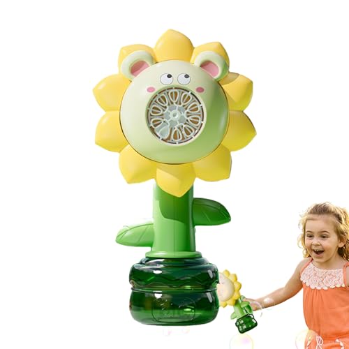 Seifenblasenmaschine - Bubble Machine - Batteriebetriebene Seifenblasenmaschine | Tragbares Interaktives Schüttelblumenspielzeug Mit Bunten Lichtern, Gartenspiele Für jungenn Und Mädchen Seifenblasenmaschine - Bubble Machine - Batteriebetriebene Seifenblasenmaschine | Tragbares Interaktives Schüttelblumenspielzeug Mit Bunten Lichtern, Gartenspiele Für jungenn Und Mädchen von Generisch