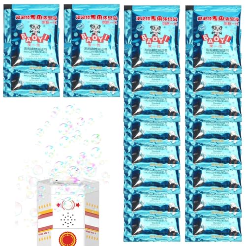 Seifenblasenmaschinenflüssigkeit, Nachfüllpackung für Seifenblasenlösung, 20 Stück Nachfüllkonzentrat-Blasenlösung, 10 ml tragbare Seifenblasenflüssigkeiten für Seifenblasenmaschine, Ostergeschenke, Seifenblasenmaschinenflüssigkeit, Nachfüllpackung für Seifenblasenlösung, 20 Stück Nachfüllkonzentrat-Blasenlösung, 10 ml tragbare Seifenblasenflüssigkeiten für Seifenblasenmaschine, Ostergeschenke, von Generisch