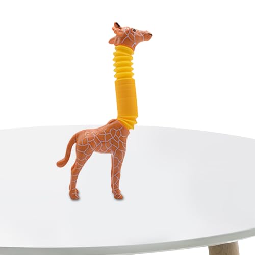Sensorische Stretchoubes - lustige Pop -Tubes Spielzeugset für Kleinkinder | Bunte Zappelspielzeug für Kinder, sensorische Spielrohre mit Giraffe-Thema, Party bevorzugt Spielzeug für Klassenzimmer, Th von Generisch