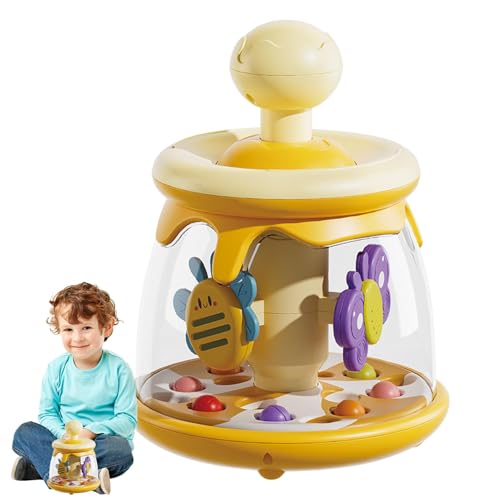 Sensorisches, Saugnapfspielzeug für Baby - Rotierende Safe Press Spin Baby Toy - Früheres Lernen, Engagieren von Spinnings Carousel, Educational Dome Tumble für und Mädchen von Generisch