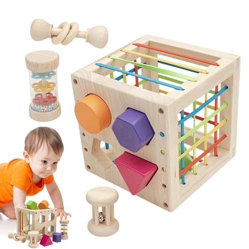 Sensorisches Feinmotor -Spielzeug, Farbsortierspielzeug für Kleinkind | Kleinkind -sensorische Sortierwürfel Rassel - Feinmotorische Fähigkeiten Verbund das Heimschule Lernaktivitäten niedlich für Ler Sensorisches Feinmotor -Spielzeug, Farbsortierspielzeug für Kleinkind | Kleinkind -sensorische Sortierwürfel Rassel - Feinmotorische Fähigkeiten Verbund das Heimschule Lernaktivitäten niedlich für Ler von Generisch