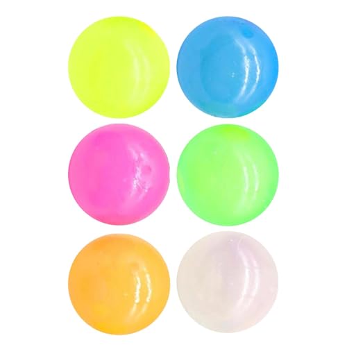 Sensory Toy - Sticky Wall Ball | Ball | Stress Relief Toy, 6X Sticky Wall Balls Kids Sensory Toys, High Bounce, Ball In The Dark Lighting, Sticks To Walls, Windowss, & Ceilings Sensory Toy - Sticky Wall Ball | Ball | Stress Relief Toy, 6X Sticky Wall Balls Kids Sensory Toys, High Bounce, Ball In The Dark Lighting, Sticks To Walls, Windowss, & Ceilings von Generisch