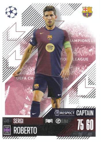 Sergi Roberto Kapitän Barcelona Topps Respect CL 2024-25 Fußball Sammelkarte 143 von Generisch