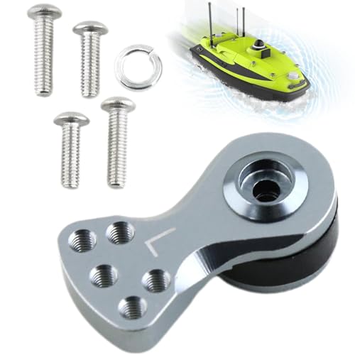 Servohornarm, hochfester Arm, Klemmhupe, Aluminiumlegierung, Servoplatte, leichter Lenkarm, Server, Modellautozubehör für ferngesteuertes Auto, Boot von Generisch