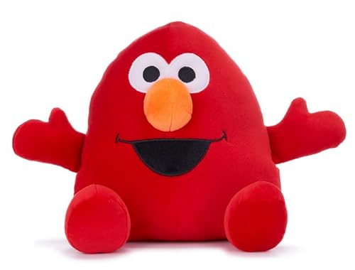 Sesamstraße Elmo & Krümelmonster SQUASHY PODGIES 21 cm Kuscheltier - SUPER Soft (Elmo) von Generisch