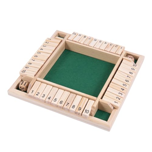 Shut The Box Dice Game, 4-Spieler-Holzwürfelspiel, das perfekt für Partys und Versammlungen geeignet ist, 8 Dices Classics Tabletop Version Spiele für Klassen Zimmer, Heim, Party oder Pub Shut The Box Dice Game, 4-Spieler-Holzwürfelspiel, das perfekt für Partys und Versammlungen geeignet ist, 8 Dices Classics Tabletop Version Spiele für Klassen Zimmer, Heim, Party oder Pub von Generisch