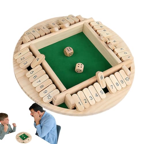 Shut The Box Game, Classic Pub Dice Game, Wooden Addition Board 10.31x10.31in, Tabletop Fun, Portable Educational Toy for Classroom and Family Entertainment Shut The Box Game, Classic Pub Dice Game, Wooden Addition Board 10.31x10.31in, Tabletop Fun, Portable Educational Toy for Classroom and Family Entertainment von Generisch