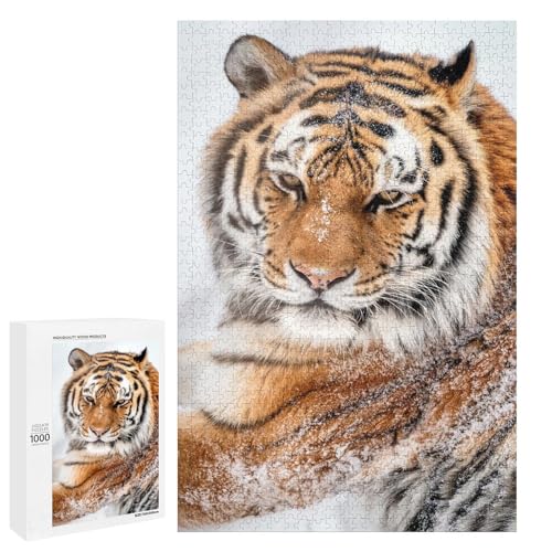 Sibirischer Tiger 1000 Teile Set Holzpuzzle - Poliertes Holz, Perfektes Kunstdisplay für Tierliebhaber Sibirischer Tiger 1000 Teile Set Holzpuzzle - Poliertes Holz, Perfektes Kunstdisplay für Tierliebhaber von Generisch