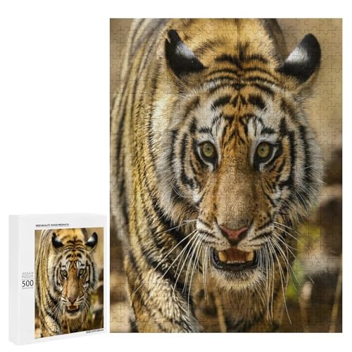 Sibirischer Tiger 500 Teile Set Holzpuzzle - Nachhaltiges Holzmaterial, perfektes Kunstdisplay für Sammler von Generisch