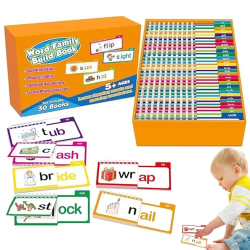 Sichtwörter Flash -Karten Kindergärten, Lesen und Reimbuch,Lesen Sie Reimaktivität Word Family Build Book | Frühkindliche Bildungsmaterialien Vokabular und Lernen Sie, Phonik für Kinder zu lesen Sichtwörter Flash -Karten Kindergärten, Lesen und Reimbuch,Lesen Sie Reimaktivität Word Family Build Book | Frühkindliche Bildungsmaterialien Vokabular und Lernen Sie, Phonik für Kinder zu lesen von Generisch