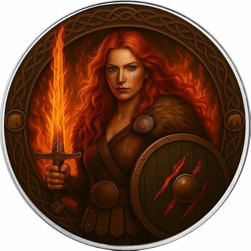 Silbermünze 1 oz American Eagle 2025 - The Vikings - Freya Flameheart Farbe COA Silber Münze Silbermünze 1 oz American Eagle 2025 - The Vikings - Freya Flameheart Farbe COA Silber Münze von Generisch