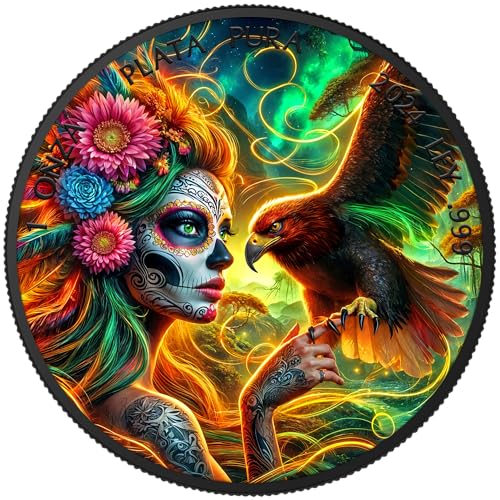 Silbermünze 1 oz - Dia de los Muertos - Special Edition - 2025 Farbe Ruthenium Silber Münze von Generisch