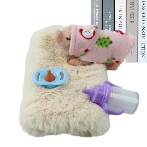 Silikon-Haustierschwein,Realistische Simulations-Minipuppe, wiedergeborenes Pinch-Spielzeug - Simulation wiedergeborenes Pinch-Spielzeug, realistisches wiedergeborenes Schwein als Haustier, gefälschte von Generisch