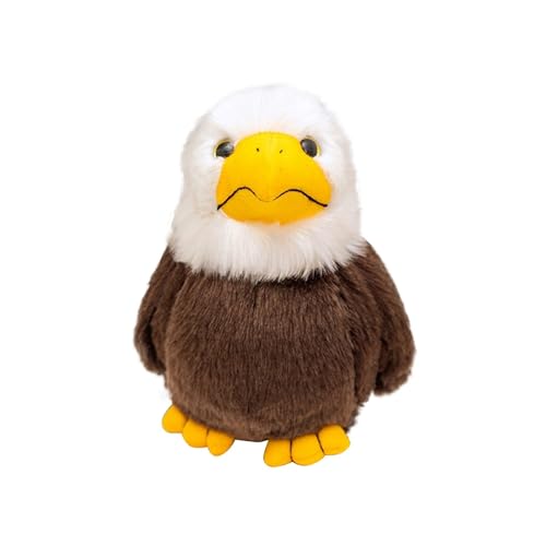 Simulation Glatze Puppe Kissen Puppe Tier Vogel Puppe Ragdoll Geeignet Für Tierliebhaber Niedliche Puppe Einige Kinder Schlafen Beruhigende Puppe Lautspruch-Toy (Brown, 17cm) von Generisch