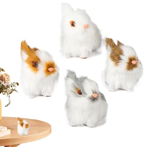 Simulation Kaninchen | Niedliche Gefüllte Häschen Figuren | Plüsch Häschen Realistischer , Miniaturfiguren Häschen Modell, Miniaturen Gefüllte Häschen Figuren für Zuhause Simulation Kaninchen | Niedliche Gefüllte Häschen Figuren | Plüsch Häschen Realistischer , Miniaturfiguren Häschen Modell, Miniaturen Gefüllte Häschen Figuren für Zuhause von Generisch