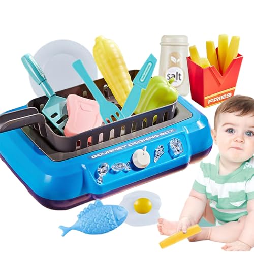 Simulation Kochspielzeug,Kinder-Küchenzubehör-Set - Farbwechselndes Rollenspiel, Gourmet-Kochbox, Spielzeug-Wasserfritteuse Kinder Ab 3 Jahren Simulation Kochspielzeug,Kinder-Küchenzubehör-Set - Farbwechselndes Rollenspiel, Gourmet-Kochbox, Spielzeug-Wasserfritteuse Kinder Ab 3 Jahren von Generisch