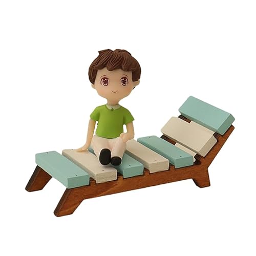 Simulation Mini-Liege, Eisgetränk, kleiner Junge, Puppenhaus-Dekoration, Ornamente, Spielzeug, Mikro-Landschafts-Szene, Requisiten, Geschenke von Generisch