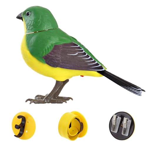 Simulation Vogelspielzeug - Elektrisches Vogelspielzeug Mit Sensor - Vogel-Kinderspielzeug Mit Ton- Und Lichtsteuerung,Zwitschernder Vogel Ornament,Der Kopf Dreht Sich für Zuhause Und Kindergarten Simulation Vogelspielzeug - Elektrisches Vogelspielzeug Mit Sensor - Vogel-Kinderspielzeug Mit Ton- Und Lichtsteuerung,Zwitschernder Vogel Ornament,Der Kopf Dreht Sich für Zuhause Und Kindergarten von Generisch