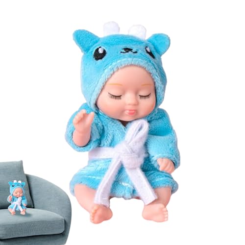 Simulationspuppenspielzeug, realistische Puppe,Echt aussehende Puppen - Wiedergeborene Kleinkindpuppen, weiche kleine Puppen für und Mädchen ab 3 Jahren, 4,3-Zoll-süße Puppen von Generisch