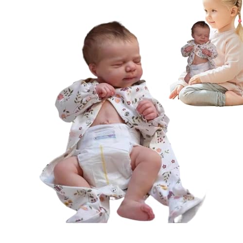 Simulationspuppenspielzeug – echte Kleinkindpuppe | 19-Zoll-Schlafsimulationspuppenspielzeug für und Mädchen, weiche Ganzkörper-Kleinkindpuppe, niedliche realistische Puppe Simulationspuppenspielzeug – echte Kleinkindpuppe | 19-Zoll-Schlafsimulationspuppenspielzeug für und Mädchen, weiche Ganzkörper-Kleinkindpuppe, niedliche realistische Puppe von Generisch