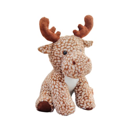 Simulierte Elch & Hirsch Plüschtier 45cm | Kuscheltier Groß mit Sanftem Fell | Baby Schlafkissen als Geburtstagsgeschenk (E) von Generisch
