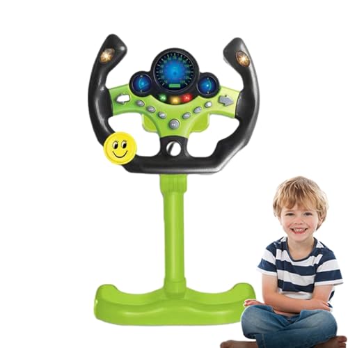 Simuliertes Fahrspielzeug, Lenkradspielzeug | Fahrsimulations-Lenkradspielzeug mit Licht, Musik und Sound,Simulation tragbarer Fahrcontroller, Musik- und Soundspielzeug für Kleinkinder, pädagogisches von Generisch