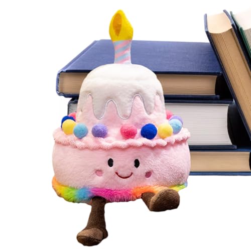 Singender Plüschkuchen, Kuchenspielzeug zum ersten Geburtstag, Kuchen-Musik-Puppe, Musikalisches Plüschtier, Musikalisches Geburtstagsspielzeug für Mädchen mit Happy Birthday-Lied und kleinem Singender Plüschkuchen, Kuchenspielzeug zum ersten Geburtstag, Kuchen-Musik-Puppe, Musikalisches Plüschtier, Musikalisches Geburtstagsspielzeug für Mädchen mit Happy Birthday-Lied und kleinem von Generisch