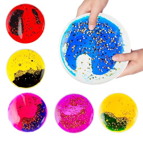 Sinnes Squeeze Toy | Flüssigkeits Dekoration Zur Entspannung,6 Farben Weiches Niedliches Anti-Stress-Spielzeug Für Kinder Jugendliche Erwachsene von Generisch